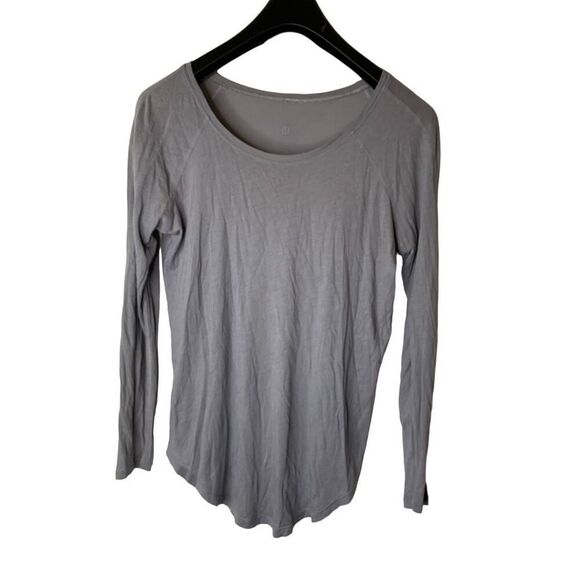 Lululemon long sleeve top gray women's - Picture 1 of 3